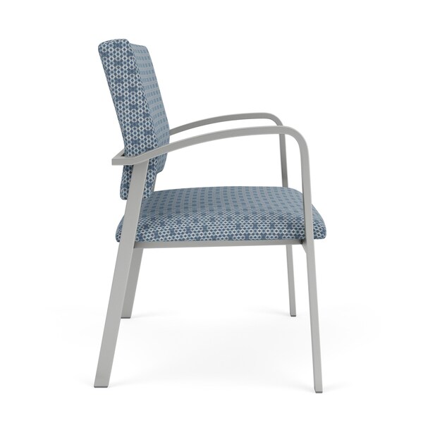 Newport Bariatric Chair Metal Frame, Silver, RS Rain Song Upholstery